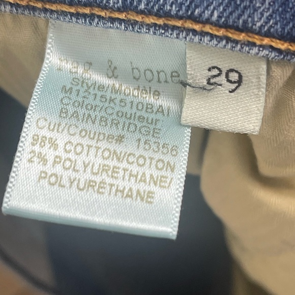 rag and bone standard issue fit 3 slim straight leg Size 29 color blue - Picture 2 of 7